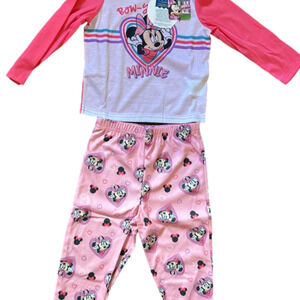NEW Disney Minnie Mouse Pink “Bow-you-tiful” Sleepwear Pajamas